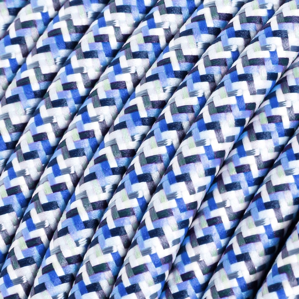 Υφασμάτινο Στρόγγυλο Καλώδιο RX03 - Γαλάζιο Pixel 2x0.75