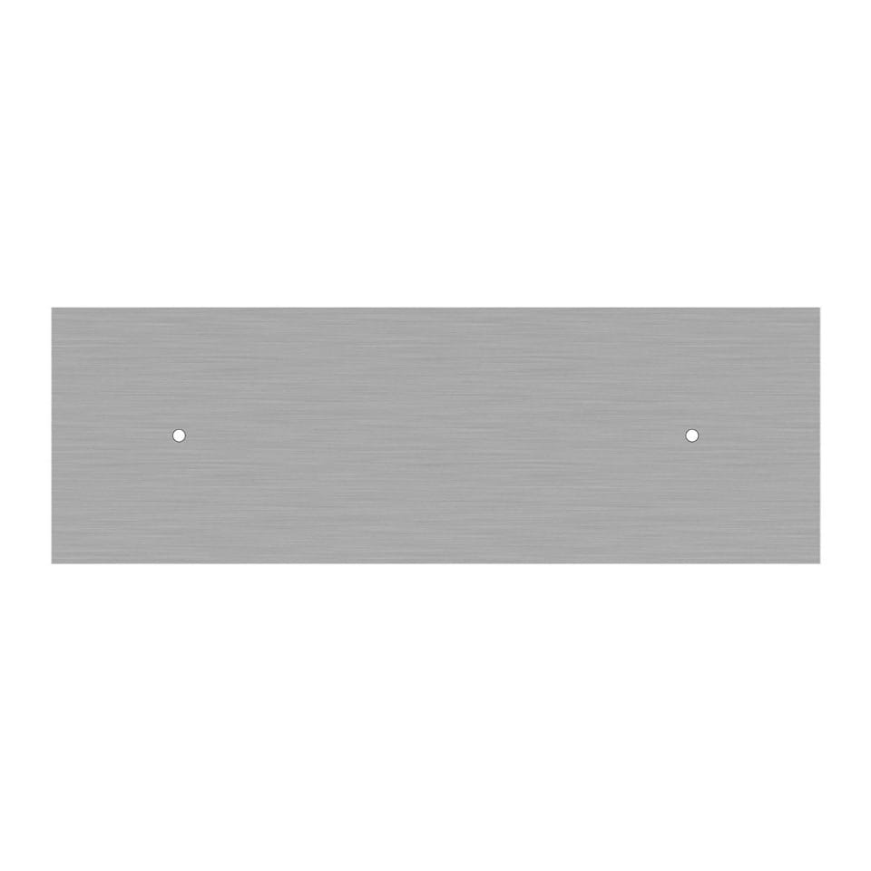 Ορθογώνια Μπάρα Ροζέτα XXL Rose-One με 2 τρύπες, 675 x 225 mm Νίκελ ΜΑΤ Dibond Λευκό