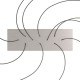 Ορθογώνια Μπάρα Ροζέτα XXL Rose-One με 10 τρύπες, 675 x 225 mm Νίκελ ΜΑΤ Dibond Λευκό