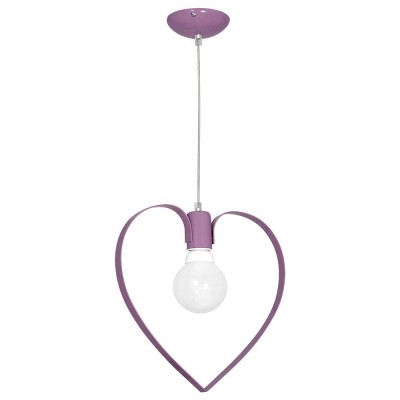 Kids Pendant Lamp Purple AMORE Heart 